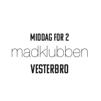 Middag for 2 på Madklubben Vesterbro